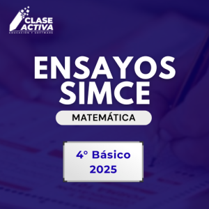 Pack Ensayos SIMCE Matemática 4° Básico 2025