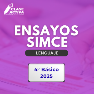 Pack Ensayos SIMCE Lenguaje 4° Básico 2025
